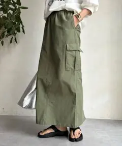 【earthy_】ロングタイトスカート Mサイズのサムネイル