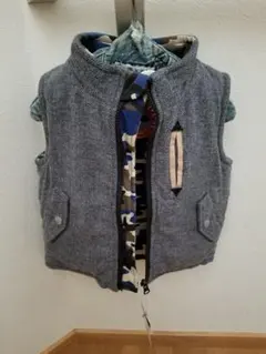 お値下げしました☺︎BeBe SLAP SLIP ☺︎リバーシブルベスト