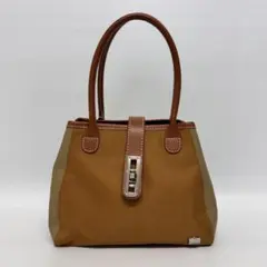 ラ　バガジェリー　ハンドバッグ　ベージュ　キャメルのサムネイル