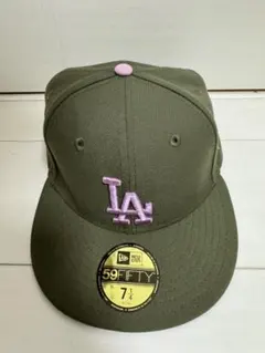 New Era 59FIFTY LAキャップ 7 1/4 オリーブ