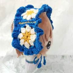 ぬい服 ヘッドドレス ヒマワリ〈オレンジ×白×黄×茶×緑〉にじまるっと