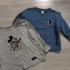 UNIQLO ミッキーマウス 長袖カットソー　トレーナー　 2点セット