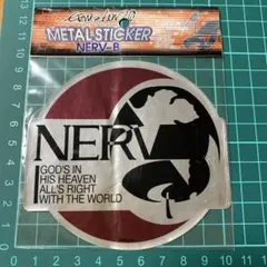NERV メタルステッカー 約10cm x 10cm