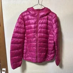 UNIQLO ユニクロ ウルトラライトダウン ダウンパーカー L 蛍光ピンク