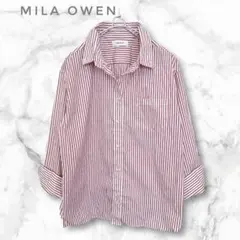 Mila Owen ミラオーウェン ストライプ シャツ 長袖
