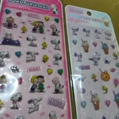 スヌーピー ぷくぷくシール 2シートセット