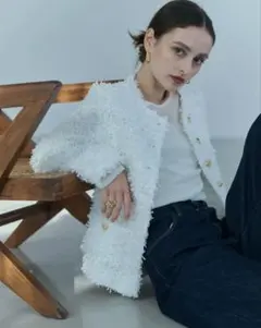 新品BLUELEA Tweedy cardigan jacket ブルレア 2025年最新】ブルレア カーディガンの人気アイテム - メルカリ