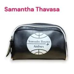 Samantha Thavasa サマンサタバサ エアライン コスメポーチ 黒