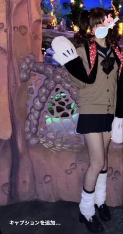 ミニーマフラーキャップ➕耳セット