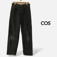 COS テーパードデニム　ジーンズ　ボトムス　レディース　ブラック　26のサムネイル
