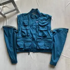old columbia /PFG フィッシングジャケット 2way ブルー L