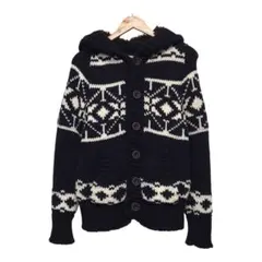 A&F アバクロンビーアンドフィッチ　カウチンニットパーカー　ノルディック柄　M