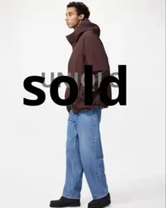 美品★UNIQLO★ジーンズ　メンズ　ワイドストレートデニム