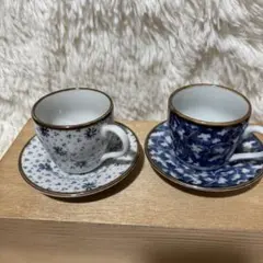 ARTISTIC SEITO カップ＆ソーサー 陶器 ブルー＆ホワイト - メルカリ