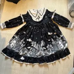 ワンピース ゴスロリ 黒 Ｍサイズ