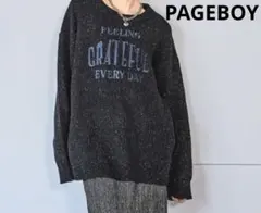 ページボーイ ロゴシシュウネッププルオーバー ニット
