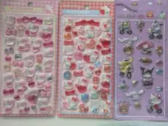 《新品》キティちゃん♡サンリオ3Dシールお得セット　ラスト