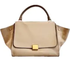 【中古】美品/CELINE/セリーヌ/トラペーズ/ベージュ