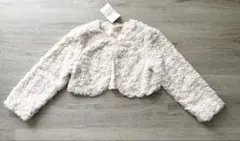 ホワイトポリエステルジャケット