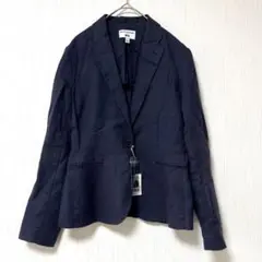 【新品 】 ユニクロ × イネス⭐️ (S) テーラードジャケットリネン ネイビー