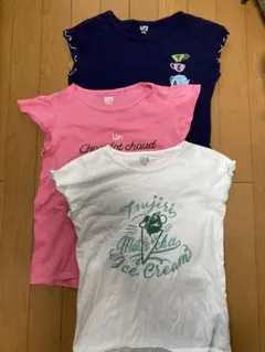 ユニクロ　フレンチスリーブTシャツ 3枚セット