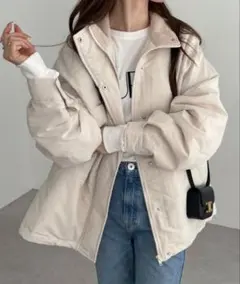 【新品】andme almadesign スタンドカラー中綿ダウンジャケット