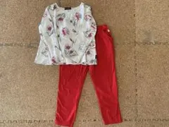 【ボトムス未使用品】BeBe花柄カットソーPETIT BATEAU未使用ボトムス