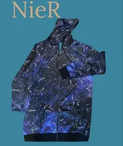 【NieR】宇宙柄 フード付きジップパーカー