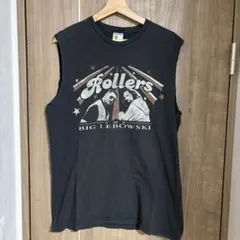 【雰囲気抜群】ビッグリボウスキ ムービーT フェードノースリーブ カットオフ L