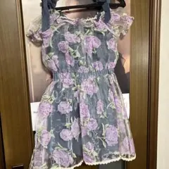 リズリサ花柄シースルードレス Sサイズのサムネイル