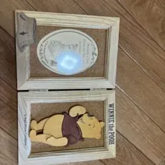 Winnie the Pooh 木製折りたたみフォトフレーム