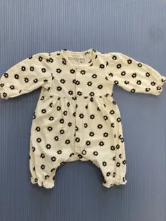 【最終値下げ】バースデイ　花柄ロンパース 50-60