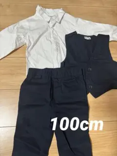 即購入OK! 　フォーマル　ネイビー　スーツ　100cm キッズ　ベイビー