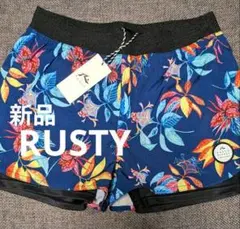 新品 RUSTY ラスティレディース マリン ボードショーツ ハーフパンツ 水着