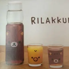 リラックマ プライズ フェイス　ドリンクポット&グラスセット