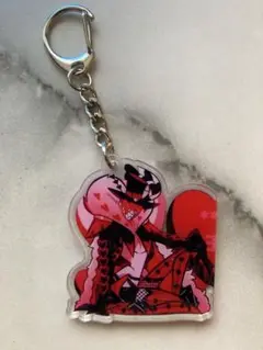 ハズビンホテル　ヴォックス　ヴァレンティノ　キーホルダー　2個セットペア Vox & Valentino Valentine's Keychain Set | Hazbin Hotel