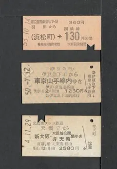 F59】B型硬券 国鉄-東急-国鉄 地図式連続連絡乗車券 2枚 - メルカリ