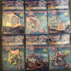 サンリオ　一番くじ　ナイトプール  オーロラアクリルキーホルダー賞セット