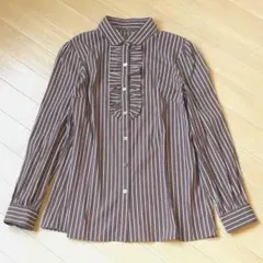 美品 マッキントッシュ ギンガムチェック ブラウス キャンディー 