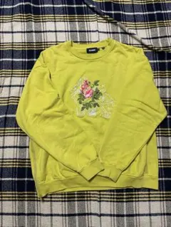 m*n様 XLARGE 花柄刺繍 スウェット M イエロー