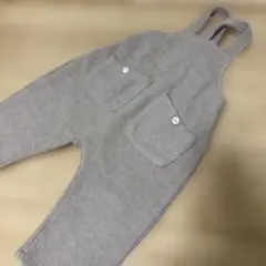 グレー ストライプロンパース 95cm