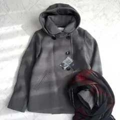 新品【アーバンリサーチドアーズ】ショートコート　ショールカラー　ウール　2WAY