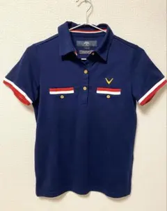 美品　Callaway ポロシャツ M ネイビー　ゴルフウェア
