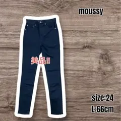 美品　moussy マウジー　ハイウエストスキニーパンツ
