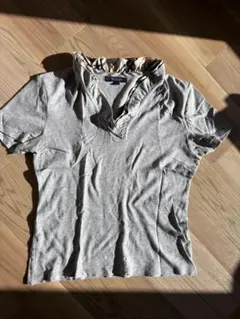 BurberryLondon★グレー 襟付きTシャツ Mサイズ