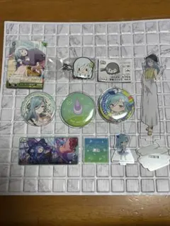 日野森雫 前髪クリップ説明書付き アクスタ・缶バッジ・カード・エピカ 8点セット