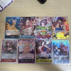 ワンピースカード まとめ売り 8枚セット ルフィ エース ハンコック サボのサムネイル