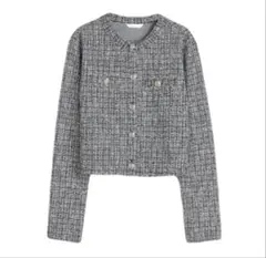H&M 完売品 テクスチャードカーディガン Mサイズ
