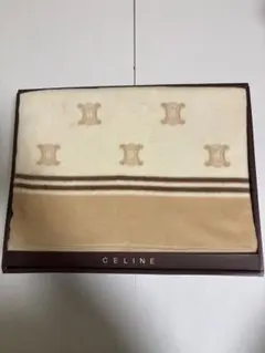 【新品】CELINE タオルケット　綿ハーフケット　 140x100cm