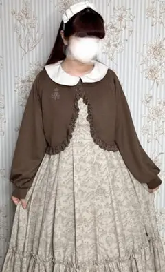 青木美沙子さんコラボ　ボレロ茶色　Мサイズ　タグ付きのサムネイル